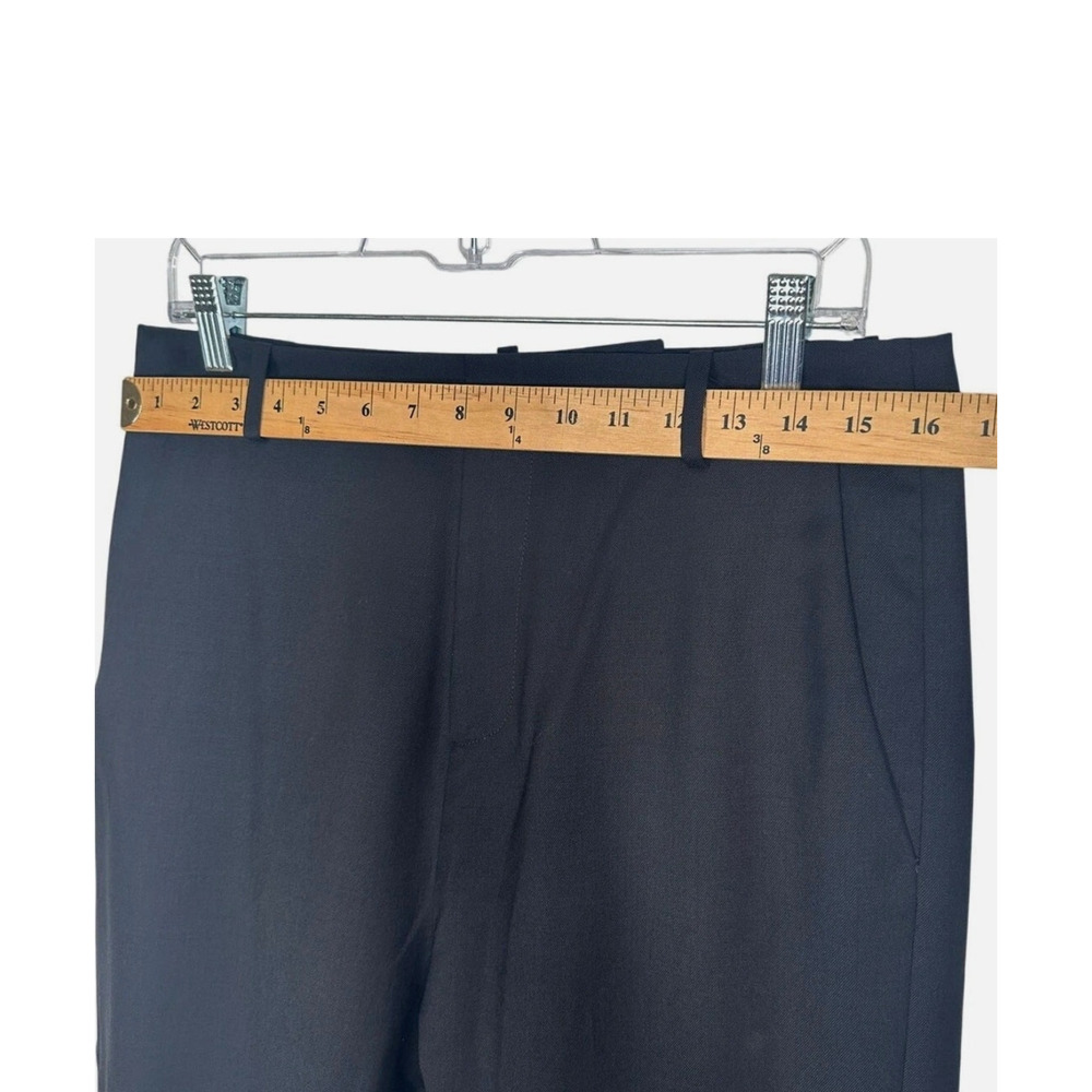 Nili Lotan 6 Paris Pants Drop Crotch Slouchy Trousers Cropped Jet Black $495 - Picture 5 of 7